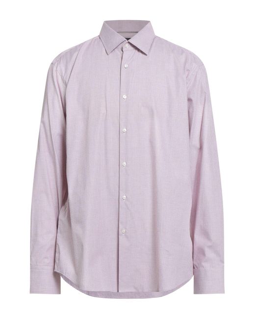 Boss Purple Shirt Cotton, Elastane for men