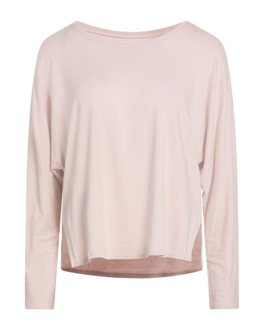Majestic Filatures Pink T-Shirt Viscose, Elastane