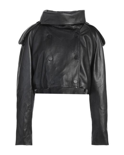 Dondup Black Jacket Lambskin
