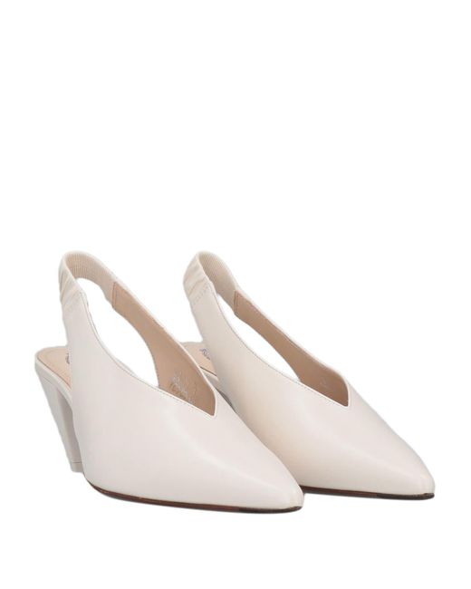 Tod's White Pumps