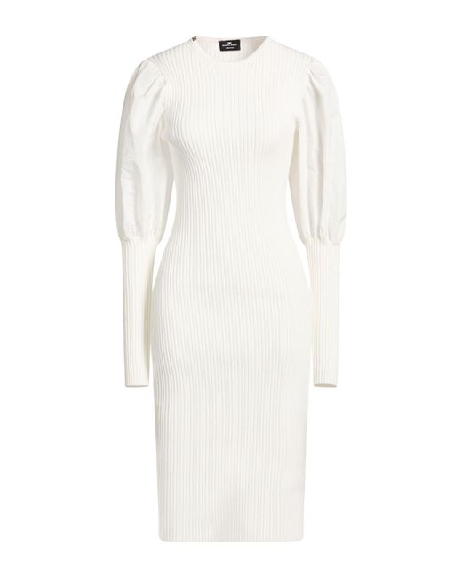 Elisabetta Franchi White Midi Dresses