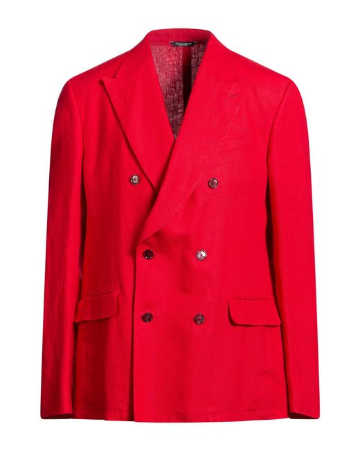 Dolce & Gabbana Red Blazer for men