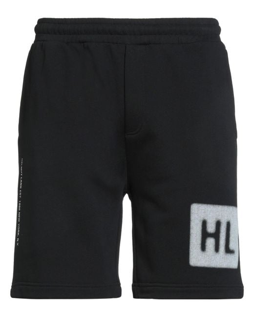 Helmut Lang Black Shorts & Bermuda Shorts Cotton for men