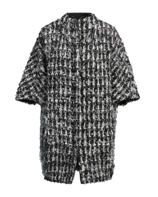 Kiton Black Coat Polyamide, Wool, Acrylic, Cotton, Polyester