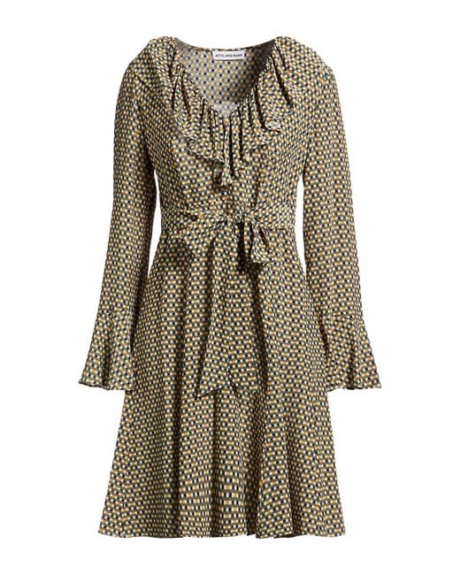 Attic And Barn Natural Mini Dresses