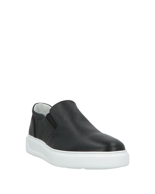 Giovanni Conti Black Sneakers Leather for men