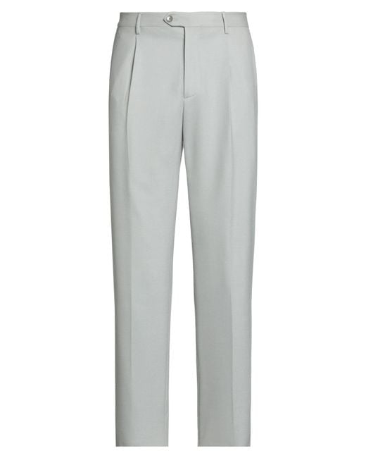 Etro Gray Light Pants Wool, Elastane for men