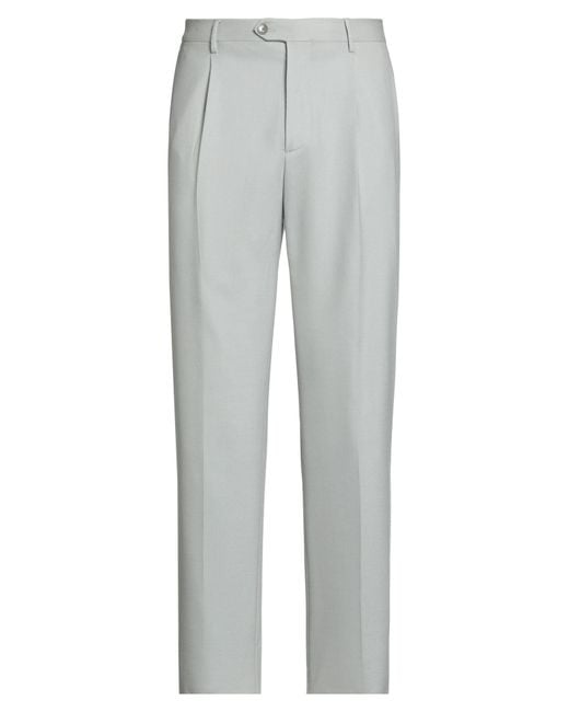 Etro Gray Light Pants Wool, Elastane for men