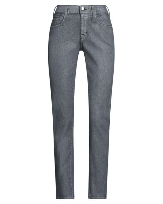 Jacob Cohen Gray Jeans Cotton, Polyester, Resin, Elastane