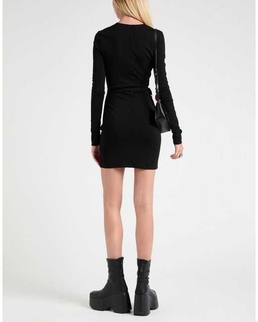 DSquared² Black Mini Dress Viscose, Elastane