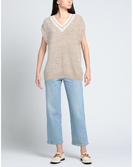 Pullover Purotatto de color Natural