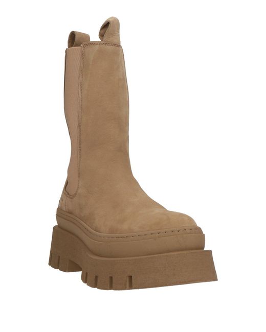 COPENHAGEN Brown Tan Ankle Boots Leather