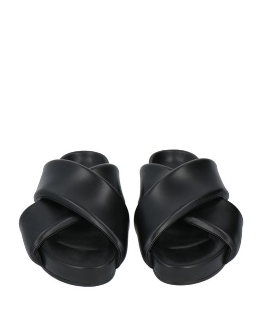 Jil Sander Black Sandals for men