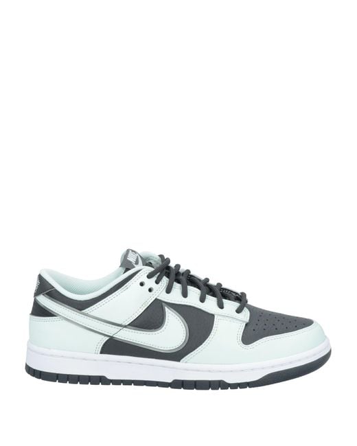 Nike White Dunk Low Retro Premium Sneakers Dark Smoke Barely for men