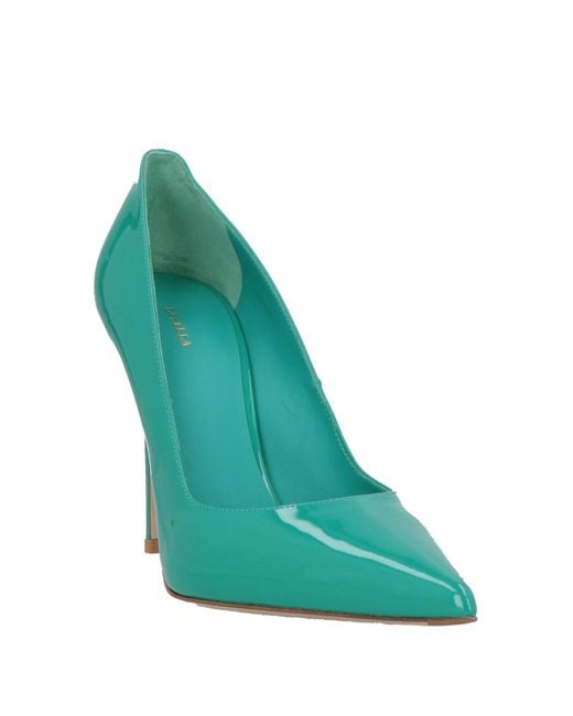 Le Silla Green Pumps Leather