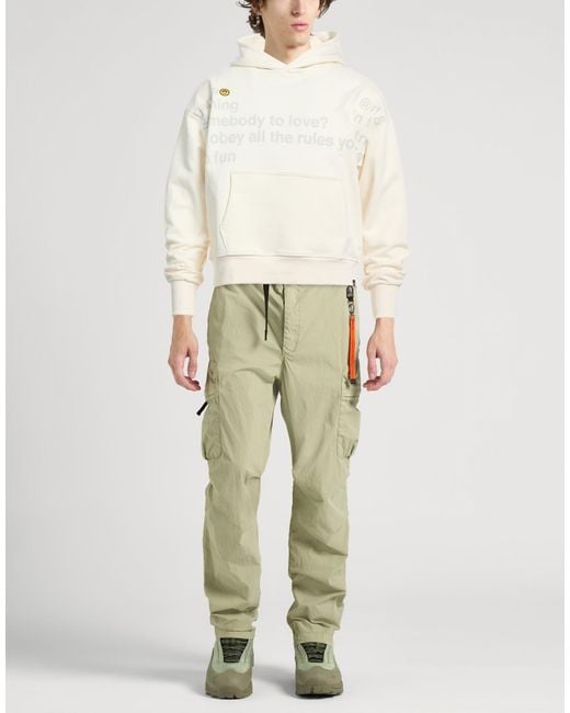 Barrow White Sweatshirt Cotton for men