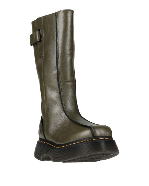 Dr. Martens Green Military Boot Leather