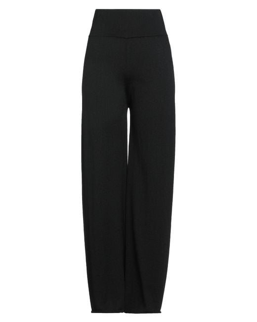 Alpha Studio Black Pants Merino Wool