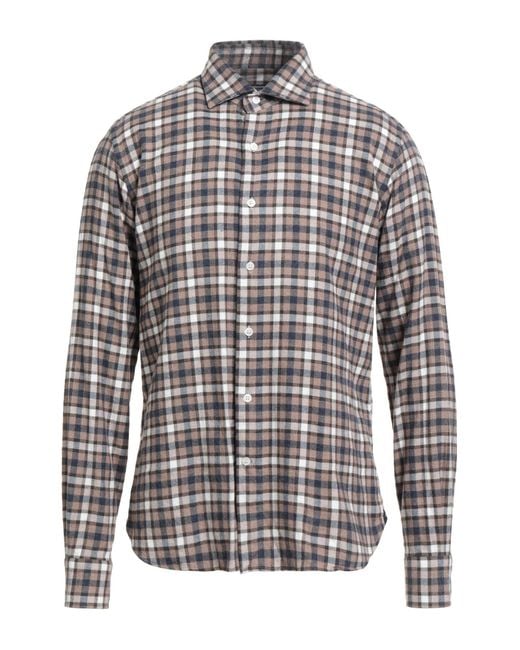 Camisa Orian de hombre de color Gray