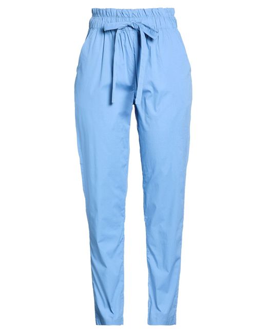 Alpha Studio Blue Pants Cotton, Elastane