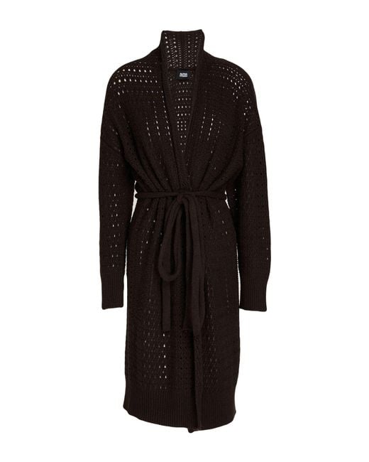 Alpha Studio Black Cardigan Wool, Viscose, Polyamide, Cashmere