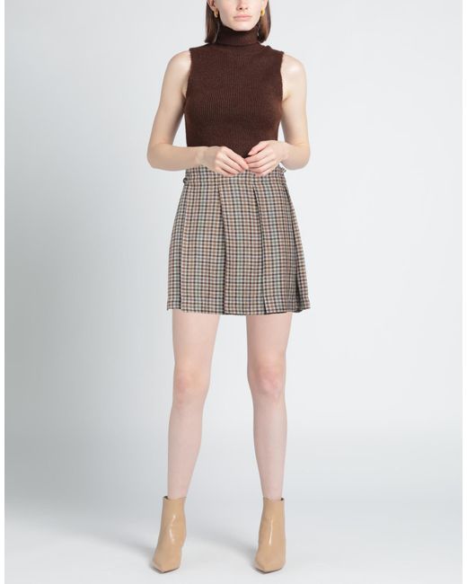 Brunello Cucinelli Natural Mini Skirt