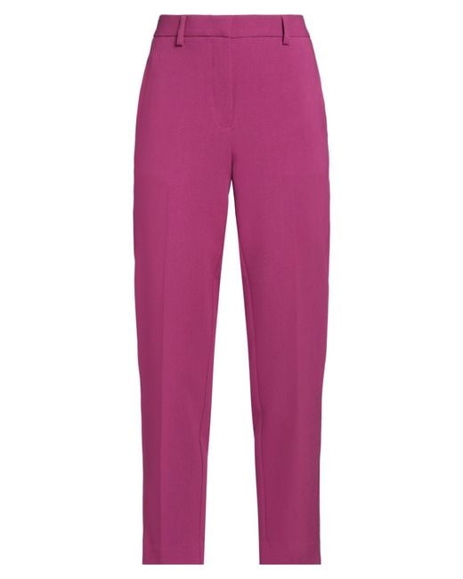 Ottod'Ame Red Fuchsia Pants Polyester, Viscose, Elastane