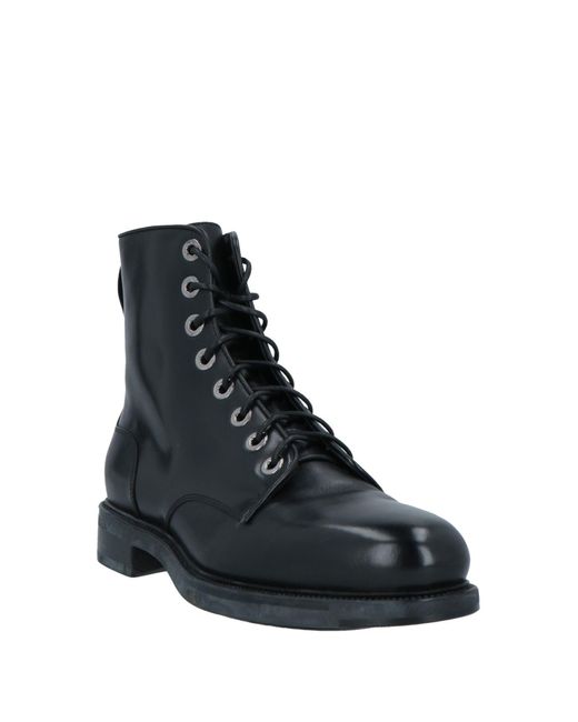 Santoni Black Ankle Boots