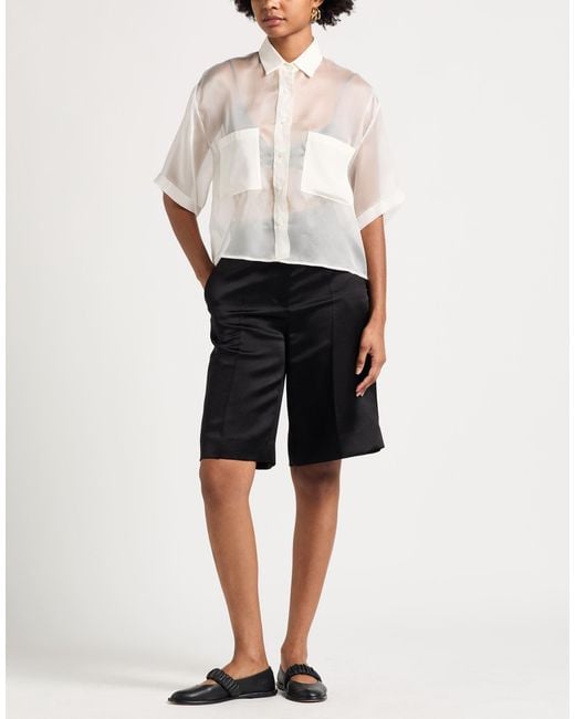 Mazzarelli White Shirt Silk