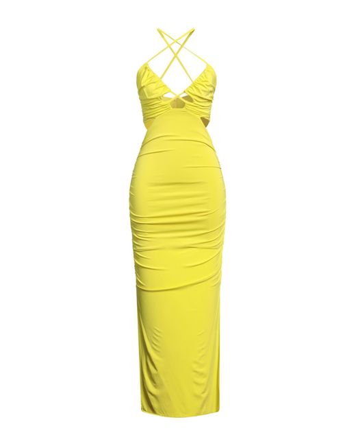 SIMONA CORSELLINI Yellow Midi Dress