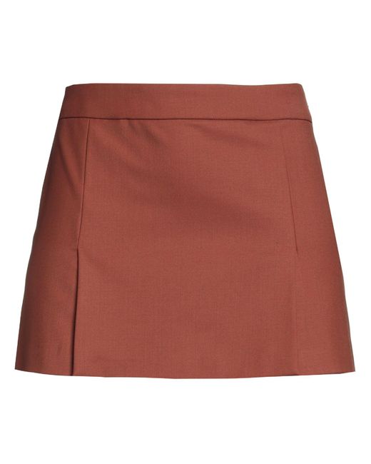FEDERICA TOSI Red Mini Skirt