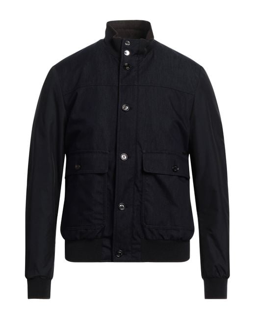 Moorer Blue Jacket Cotton, Polyamide, Elastane, Polyester for men
