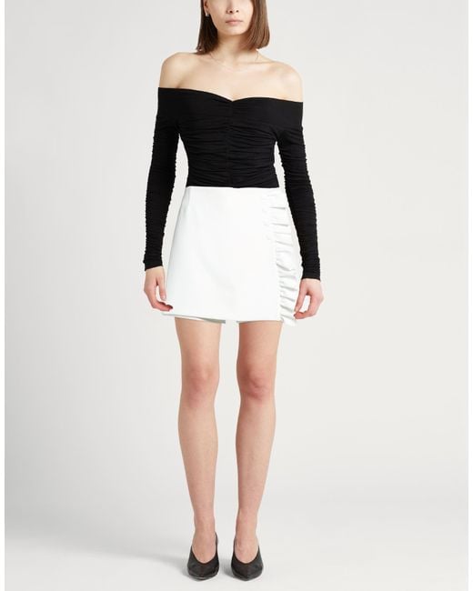 Tory Burch White Mini Skirt Polyester