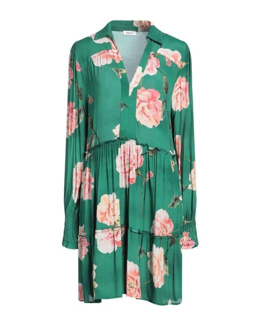 Replay Green Mini Dress Viscose