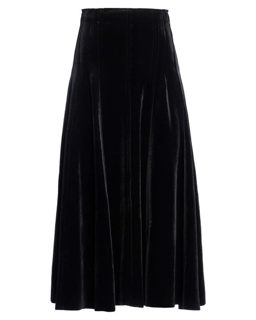 Norma Kamali Black Midi Skirt