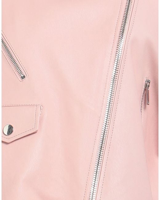 Desa Nineteenseventytwo Pink Jacket Leather