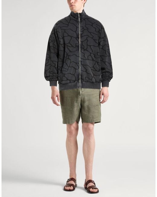 Crossley Black Charcoal Sweatshirt Cotton for men