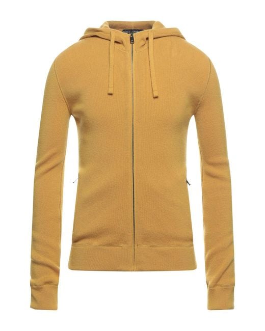 Dolce & Gabbana Yellow Marigold Cardigan Cashmere for men