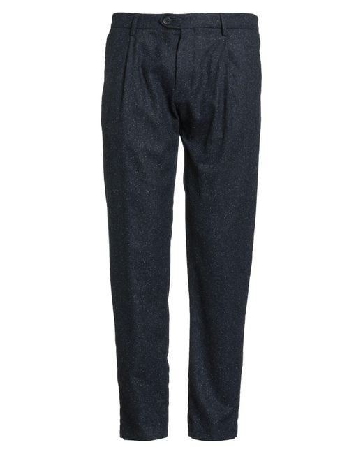 Tommy Hilfiger Blue Pants Wool, Polyester, Viscose, Silk, Elastane for men