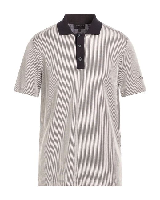 Giorgio Armani Gray Polo Shirt for men
