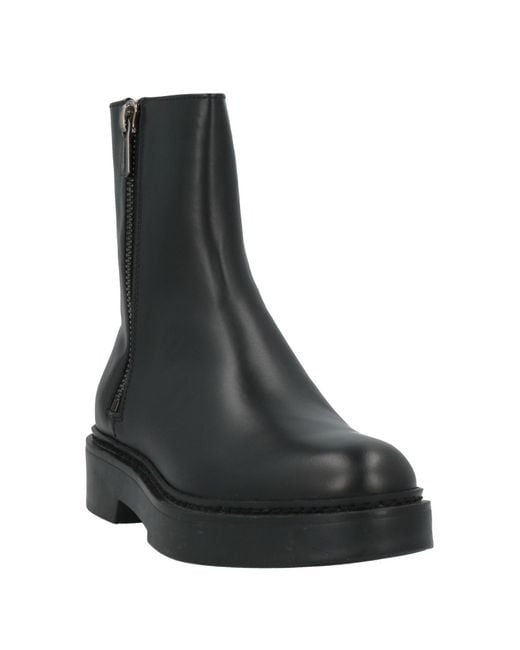 Santoni Black Stiefelette