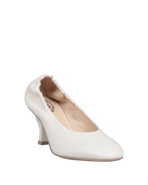 Tod's White Pumps