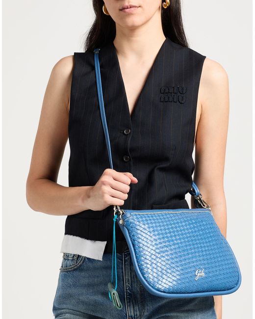 Gabs Blue Pastel Cross-Body Bag Calfskin