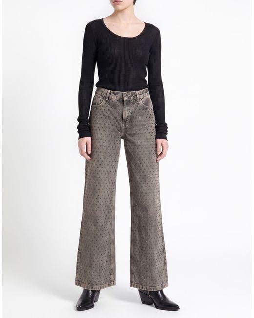 8pm Gray Jeans Cotton