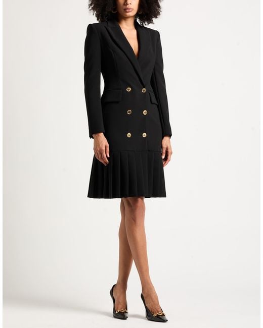 Moschino Black Midi Dress Polyester, Elastane