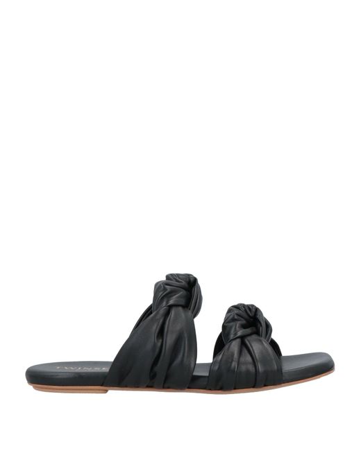 Twin Set Black Sandals