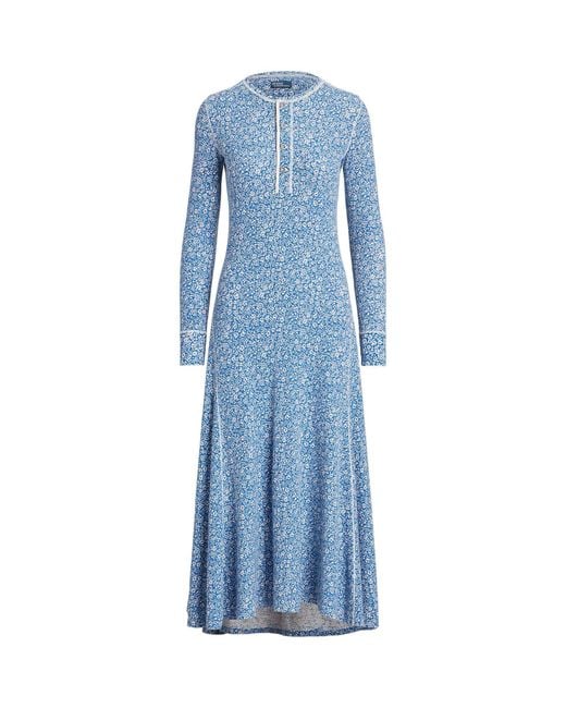 Polo Ralph Lauren Blue Midi Dress