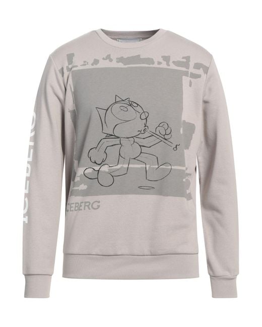 Iceberg Gray Sweatshirt for men