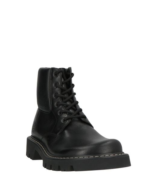 Loewe Black Ankle Boots Leather
