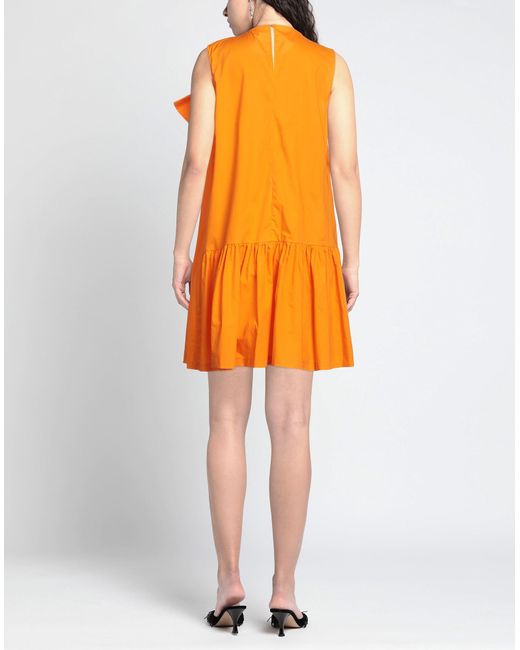 Suoli Orange Mini Dress